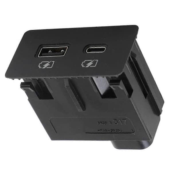 USB AUX-portadapter lydspiller og USB-uttak for