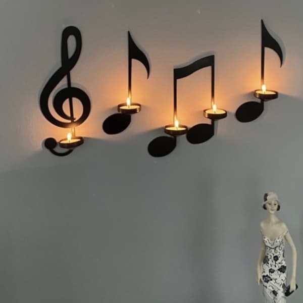 Left Key Decorative Candle Holder Personalized Candlestick Ornaments Home Decorations