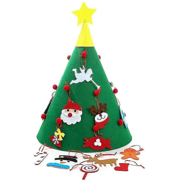 Felt Christmas Tree DIY Christmas Decorations Tree with 18 Detachable Snowmen