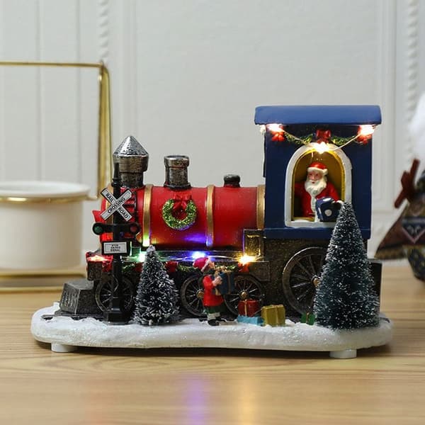 Bright Santa, Gnomes, Holiday, Table Lamp, Christmas