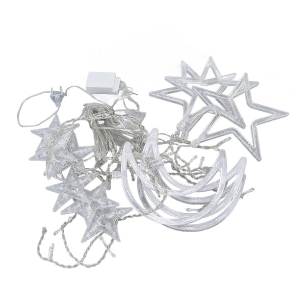 Star Moon Curtain Light Chain Romantic Mood 8 Lights KLB
