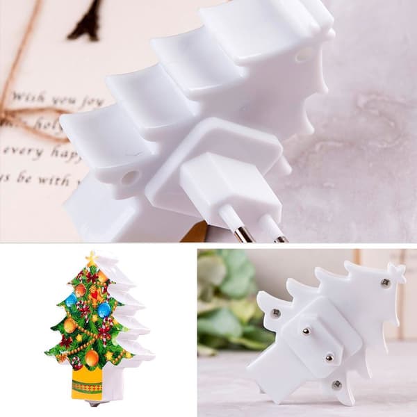 LED Christmas Tree Night Light USB Rechargeable Cartoon KLB