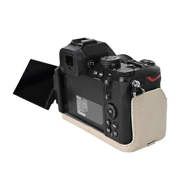 For Nikon Z 50 II Camera Case Genuine Leather Protective Cover - Grey