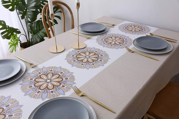 Rektangulær belagt duk, vanntett duk, 140 x 180 cm