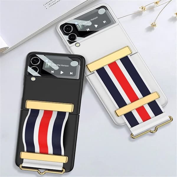 Slankt telefoncover til Samsung Galaxy Z Flip 3 med justerbar farveaccent