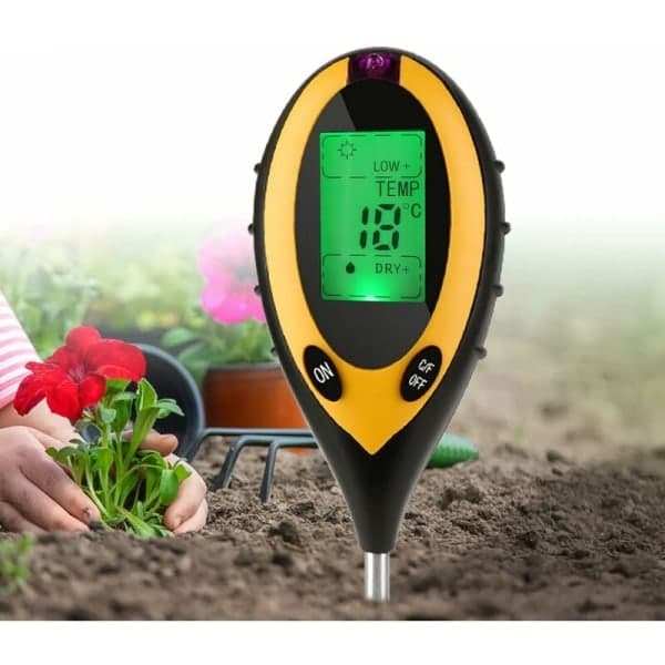 Soil Meter, Soil Tester, Moisture Meter, pH, Humidity, Light and
