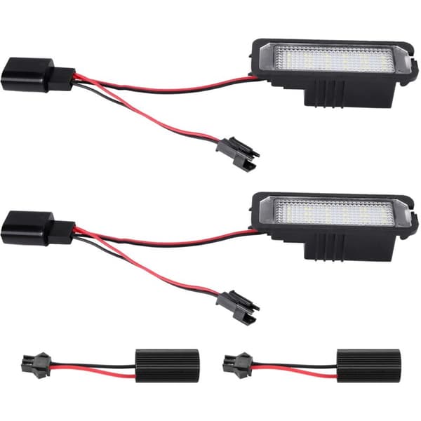 2 x 12V LED-skiltlys for Golf 4, 5, 6 og 7