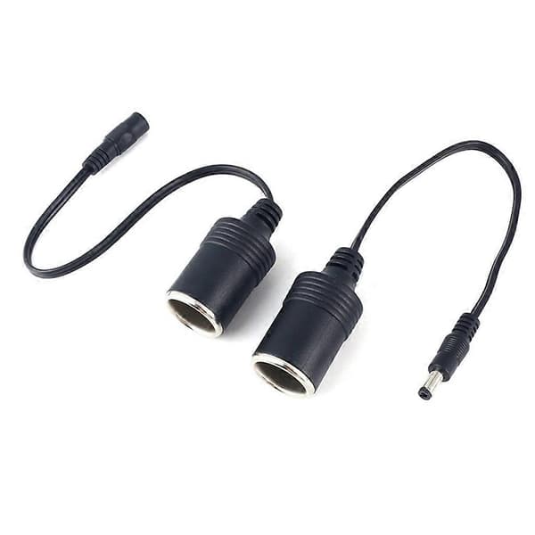 Cigaretlighter Strømkabel 5.5mm x 2.1mm Jack Adapter til UPS Batteribackup DC Female
