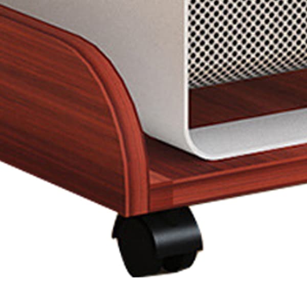 Computer Tower Stand Universal Mobil Ergonomisk Udvidet Træ PC Computer Stand med Hjul Teak