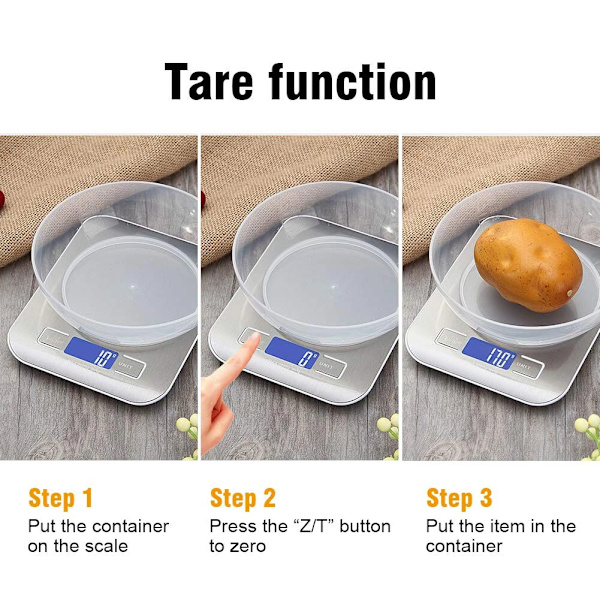 Digital Kitchen Scale | Electronic LCD Balance Scale | Food Scale | Postal Scale