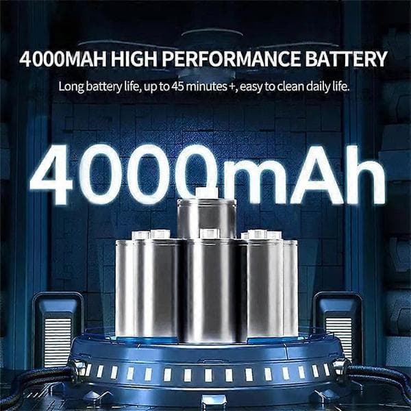 SUITU ST-6645 High-Efficiency Car Home Handheld Vacuum Cleaner Cordless Rechargeable ABS Vacuum Cleaner Grey Grey