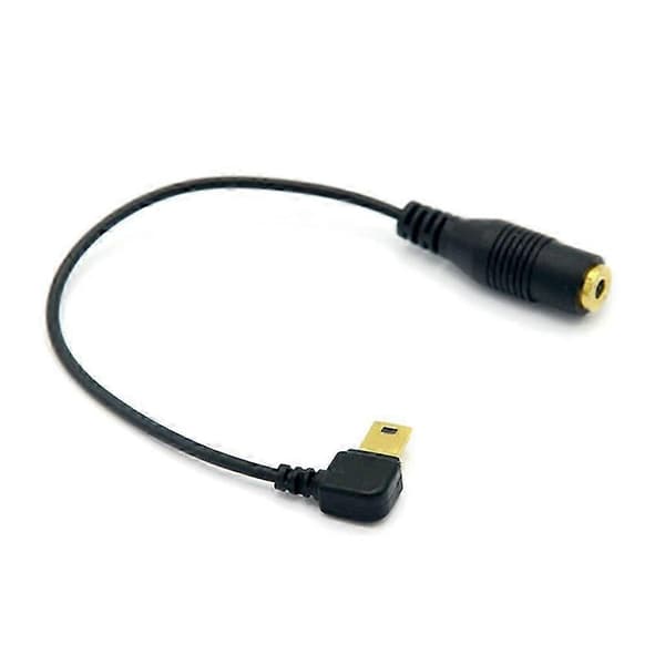 Audio Adapter Cable Mini USB to 3.5mm Microphone Adapter for Gopro Hero 3/4