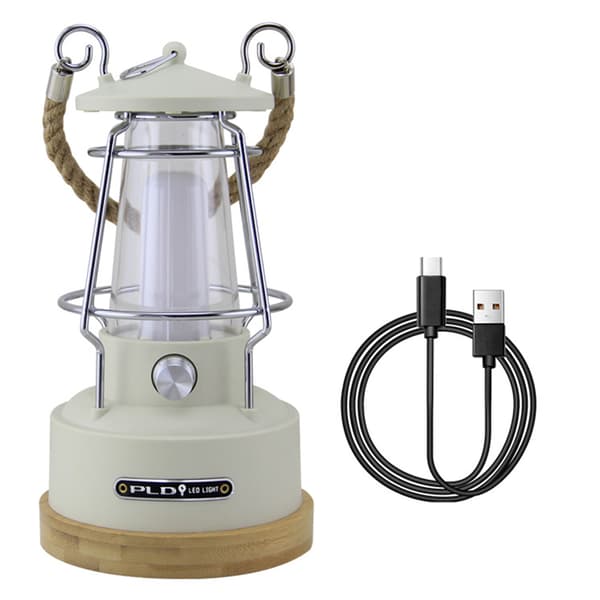 3 moduser dimbare lykter Oppladbar campinglykt Bærbar campinglykt Ris Hvit Rice White