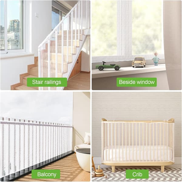 Trappebeskyttelsesnet, sikkerhedsnet, balkon trappebeskyttelsesnet, 2m*78cm A A