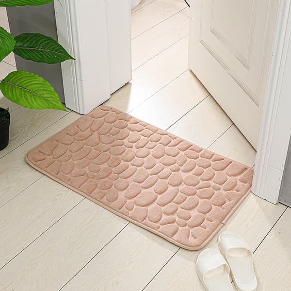 Badrumsmatta i memory foam, halkfri, premium, vattenabsorberande