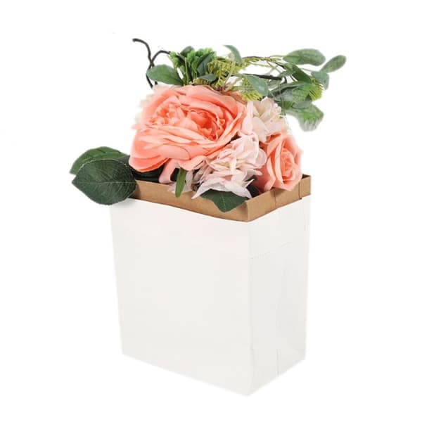 Artificiell siden brudbukett bröllopsdekoration blomsterarrangemang material växter pompom pioner