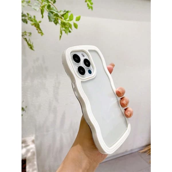 Apple 3D Två-i-ett Big Wave Mobilskal, Anti-fall, Anti-svett, Anti-fingeravtryck Vit iPhone 16 Pro Max Vit iPhone 16 Pro Max White iPhone 16 Pro Max