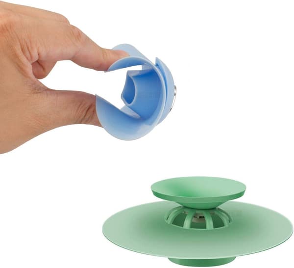 Silikonavloppspluggar, Silikon Hårfälla Avloppsplugg Gummipropp för Kök (5 st)