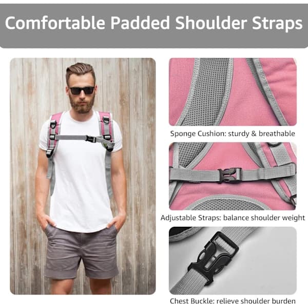 Cat Backpack Carrier Bubble Bag, Small Dog Backpack Carrier for Small and Medium Dogs and Cats Pink