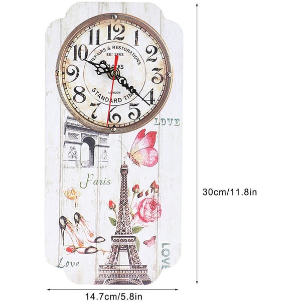 European Style Wall Clock, Distinctive Decoration for Home, Living Room, Bar, Office