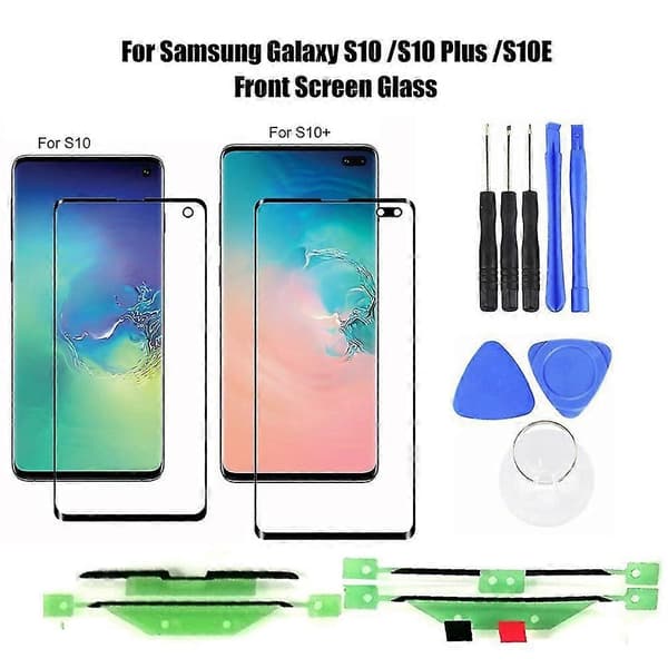 Erstatning Telefon Frontglas Touchskærm til Samsung Galaxy S10/S10 Plus/S10E