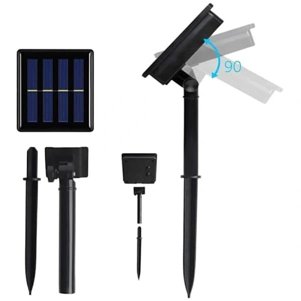 Solcell Rislampa Ljusslinga Papperslykta LED 3,5m 10 Lyktor—pa