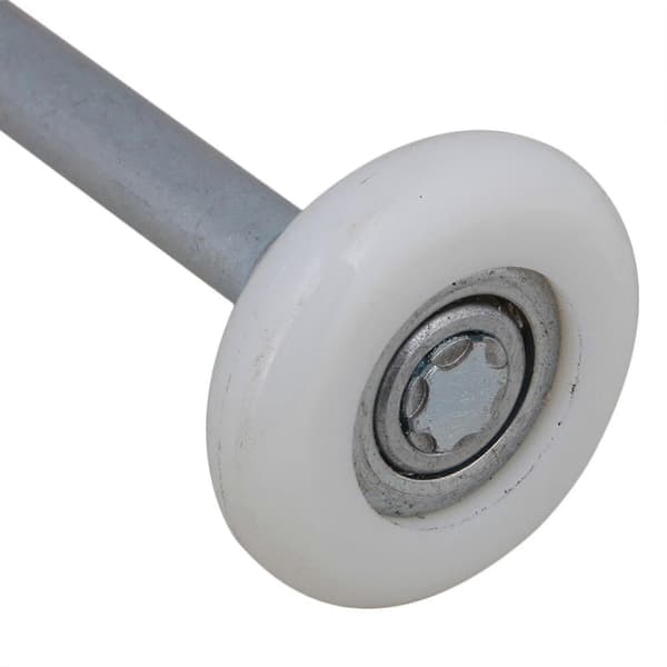 4 stk. forseglede kuglelejer nylon garageportruller med 115 mm stilk