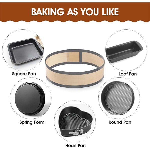 9-tommer silikone bageform springform bageform cheesecakeform genanvendelig nem