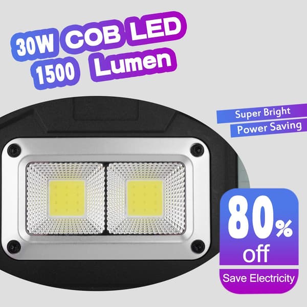 Arbeidslampe oppladbar LED arbeidslampe bærbar spotlight C
