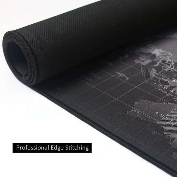 Extended Mouse Pad, Large Gaming Mouse Mat - 35.4 x 15.7 x 0.12 World Map