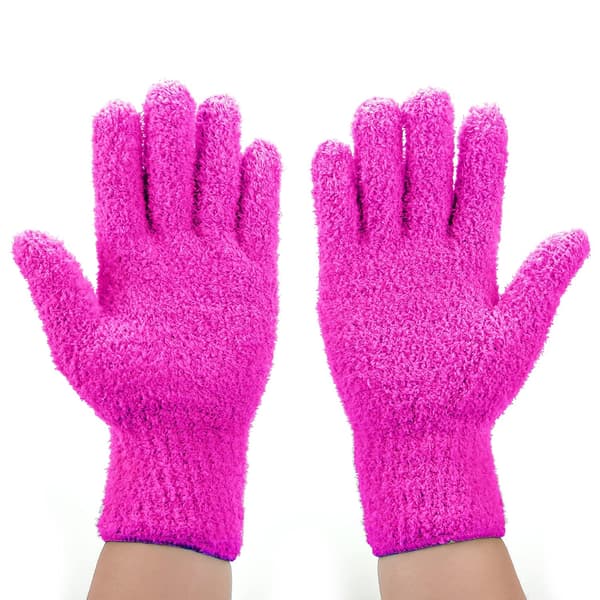 2 par mikrofiberstøvhandsker Rengøringshandsker Fleksible{YFL}