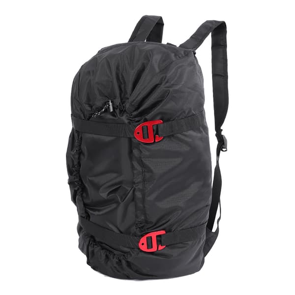 Klatrereb Kit Taske Sammenklappelig Skulderrem til Udendørs Camping Vandring (Sort)