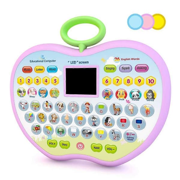 Pædagogisk computerlegetøj, velegnet til drenge og småbørn i alderen 1-3 år, tabletgave, læringslegetøj.