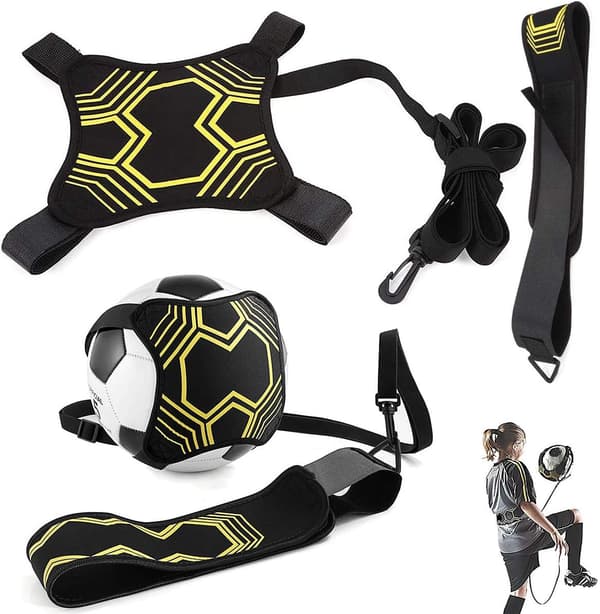 Elastic training band for football Yellow/Black