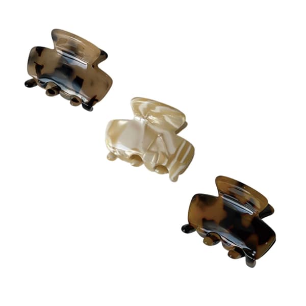 Lille acetat hårklemme