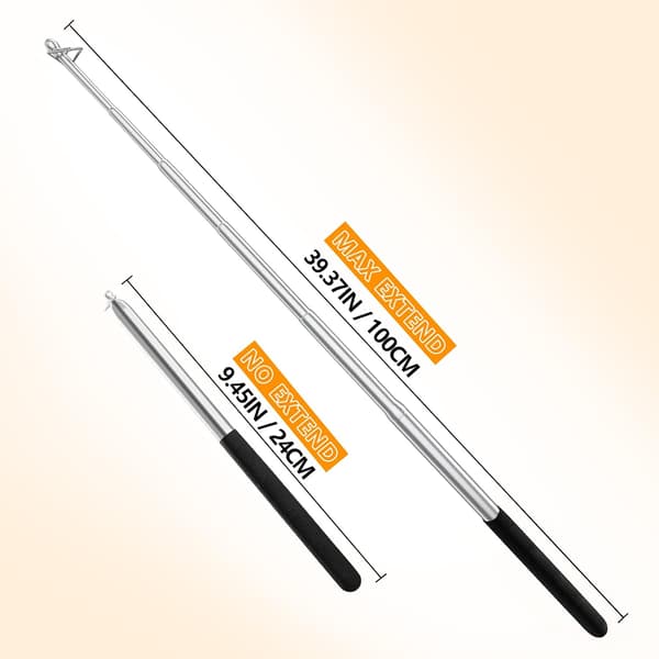 Telescopic Pole, Metal Pole, Suitable for Parasol, Extendable, L