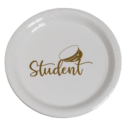 Student Papptallrik 8-pack, 23 cm