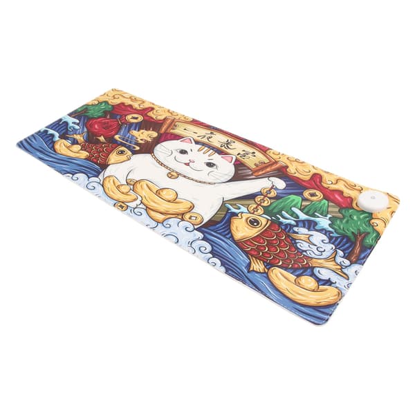 Heated Mouse Pad 31.5 Inch Long 13 Inch Wide 3 Temperature Modes Timer Function Warm Desk Pad for Office Home Table 100V–240V