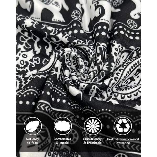 IC 2-pack Dam Harembyxor, Hög Midja Yoga Boho Byxor med Fickor -KK