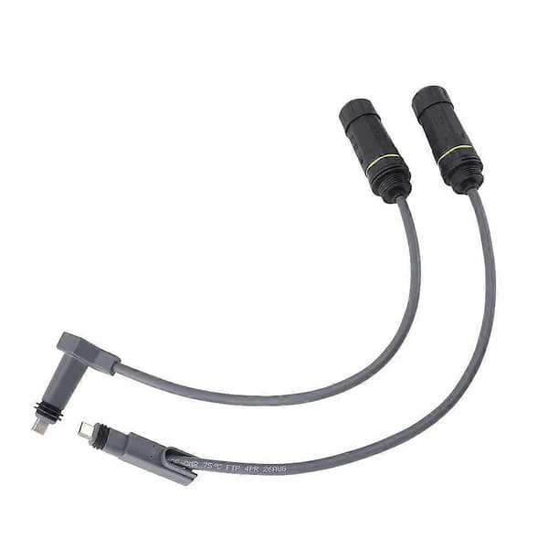 2 PCS Plug to RJ45 Adapter for 1200Mbps IP68 Waterproof Ethernet Extension Cable Plus for Dishy & Ro