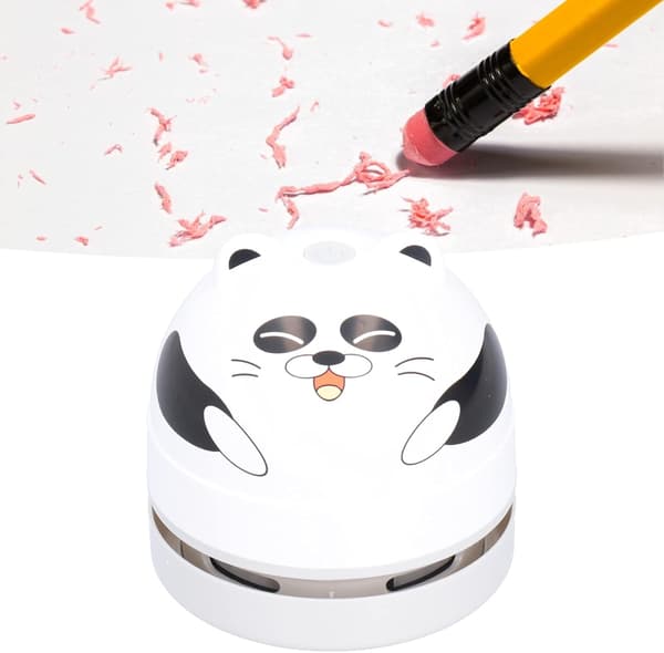 (Panda) Søt dyredesign sluttbordsstøvsuger, mini USB-lading