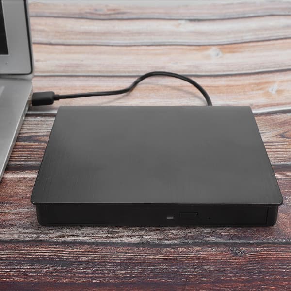 USB3.0 External Mobile Optical Drive DVD RW Burner Brushed Laptop Accessory for 8X / DVD ROM