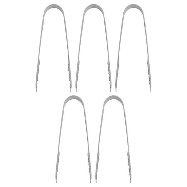 5 stk Premium 430 Rustfrit Stål Mini Istænger Sukker Tænger Perfekt til Teselskab Kaffebar Servering af Forretter - 13cm