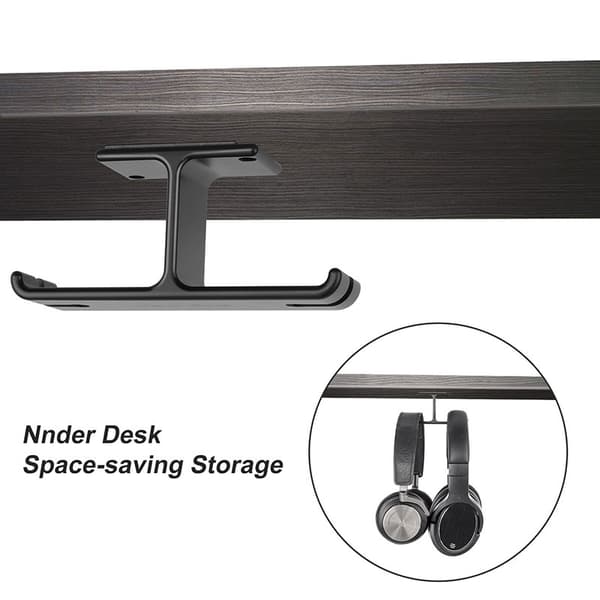 Hodetelefonstativ, selvklebende, dobbel, universal, metall