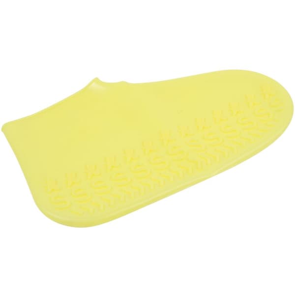 Silicone Shoe Covers Reusable Thick Durable Non-slip Rubber Stretch Shoe Protectors Protective Shoes Size S Yellow