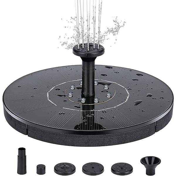 18 cm solcellevandfontæne