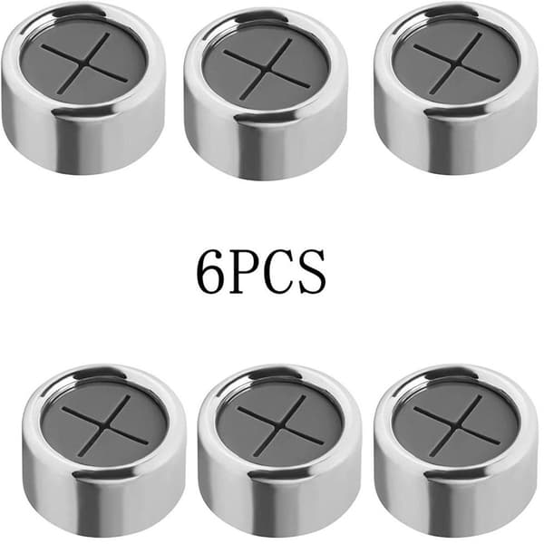 6-pack Open Towel Hangers with Self-Adhesive Round Wall Hooks KLB