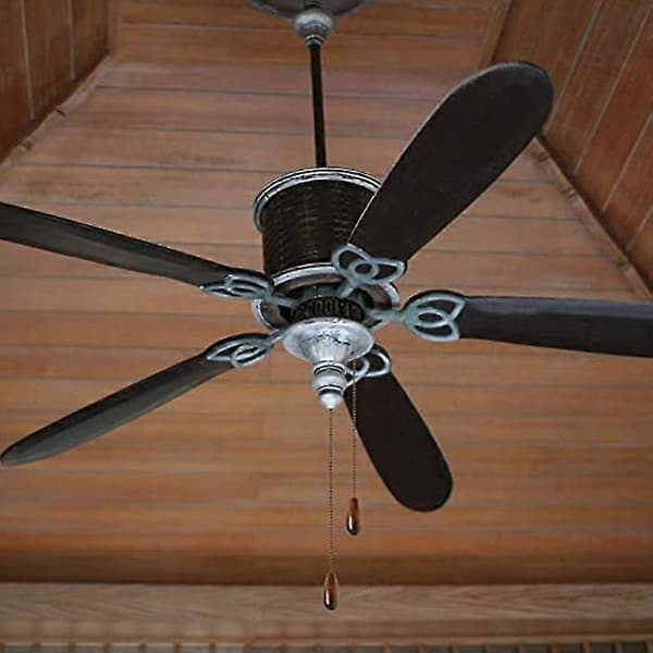 4 dele loftventilator kædetræk Træ lynlås forlænger lynlås til loftslampe lampe ventilator C