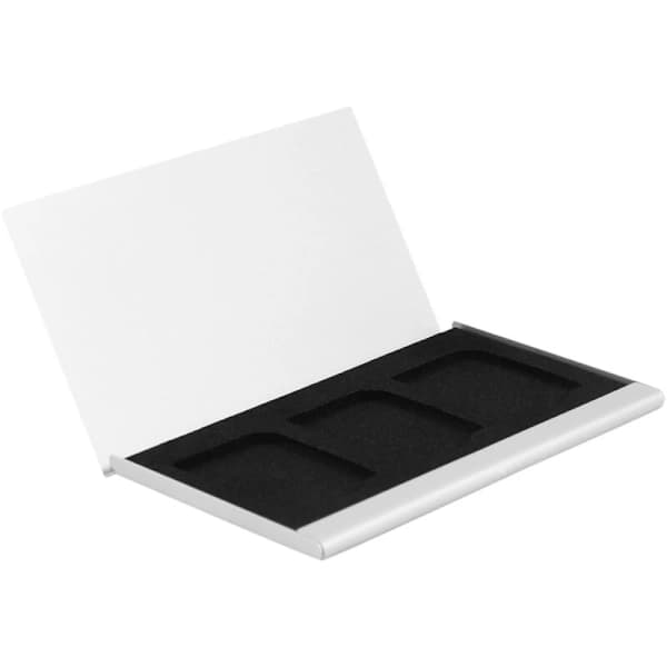 Aluminium Alloy Memory Card Holder for SD Cards 3 pcs