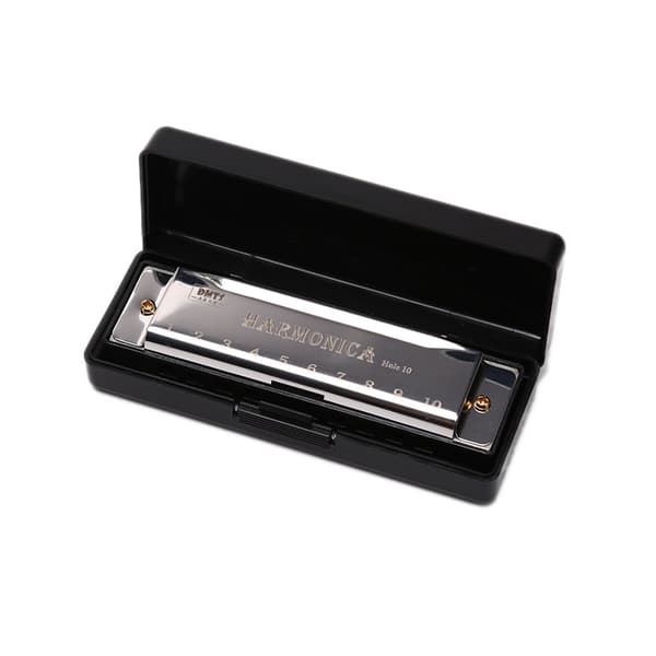 10-håls munspel pussel musikinstrument silver silver